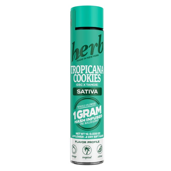 Tropicana Cookies | Infused Pre-roll | 1g by HERB | Buy Online