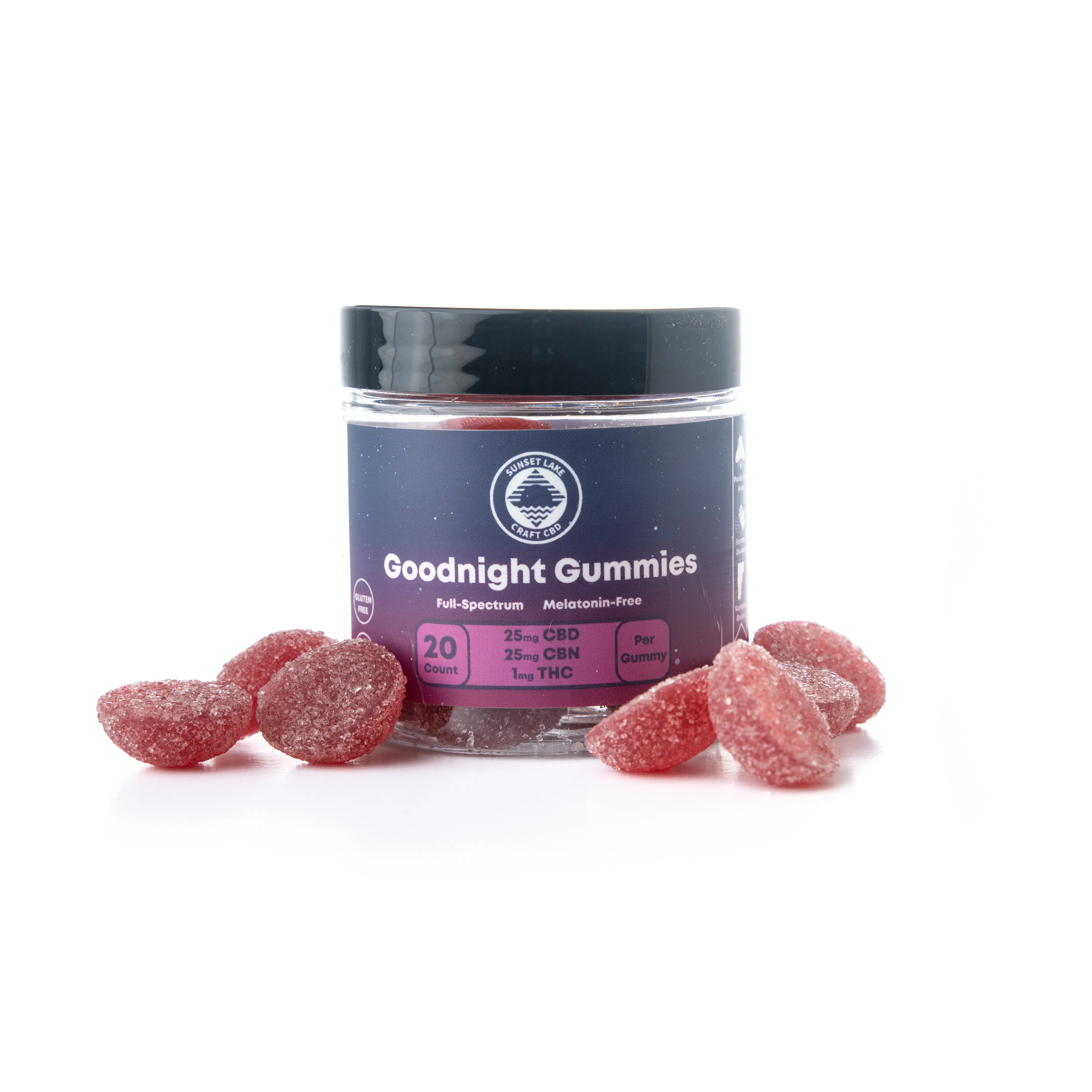 SL CBD | Goodnight Gummies 20pk CBD + CBN + 20mg THC | Lake Effect