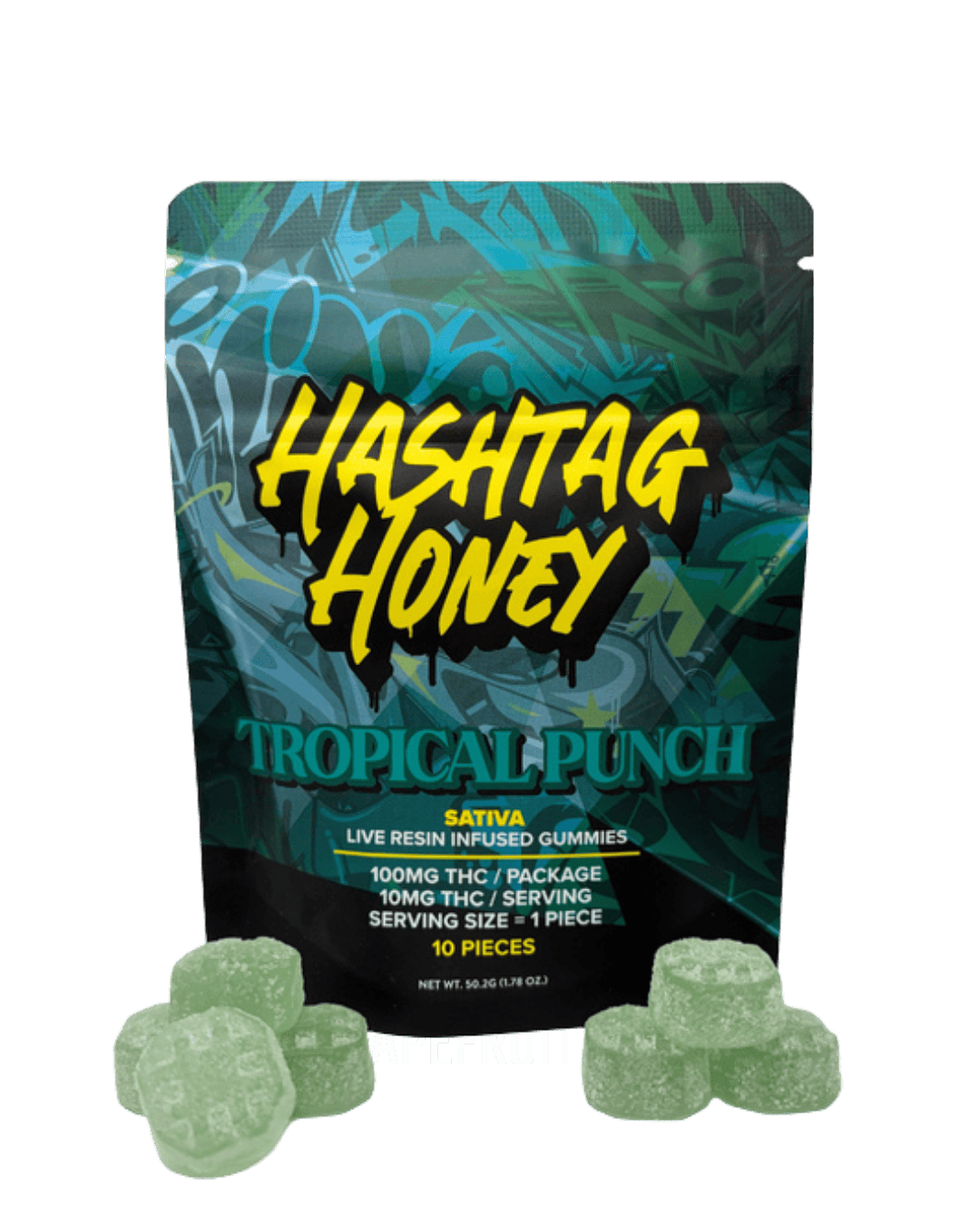 Hashtag Honey - Tropical Punch Gummies - 100mg by Hashtag Honey