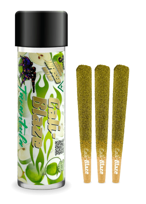 Product: Cali-Blaze | Tarantula Pre-Roll 3-Pack - 3g - Green Apple