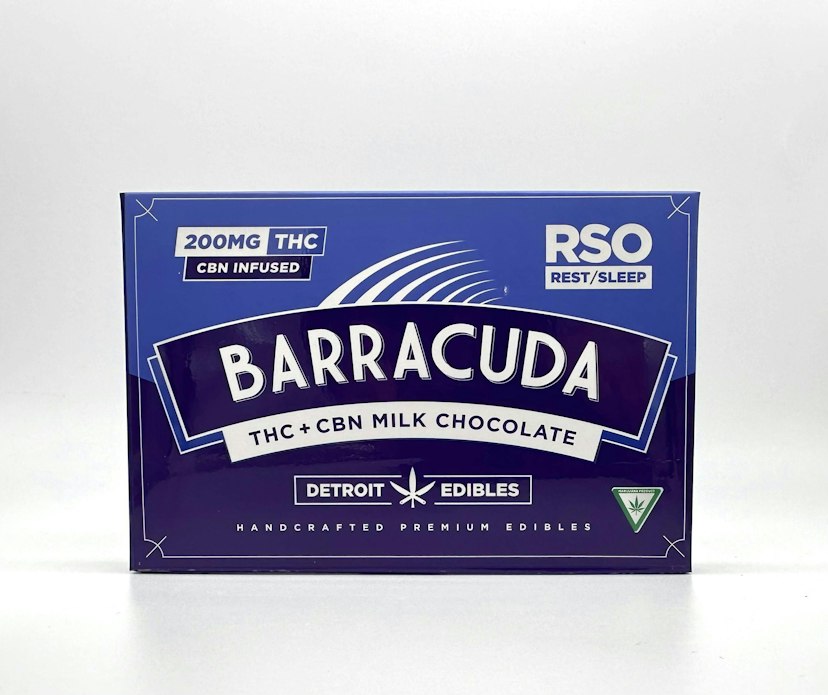 Detroit Edibles - Barracuda Bar RSO Rest Milk Chocolate 200mg