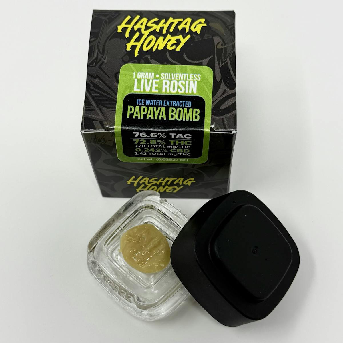 Photo of Hashtag Honey Papaya Bomb Rosin Jar