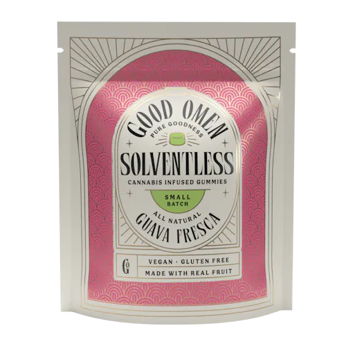 Good Omen: Solventless Gummies | Guava Fresca | 100mg | 10pk-2