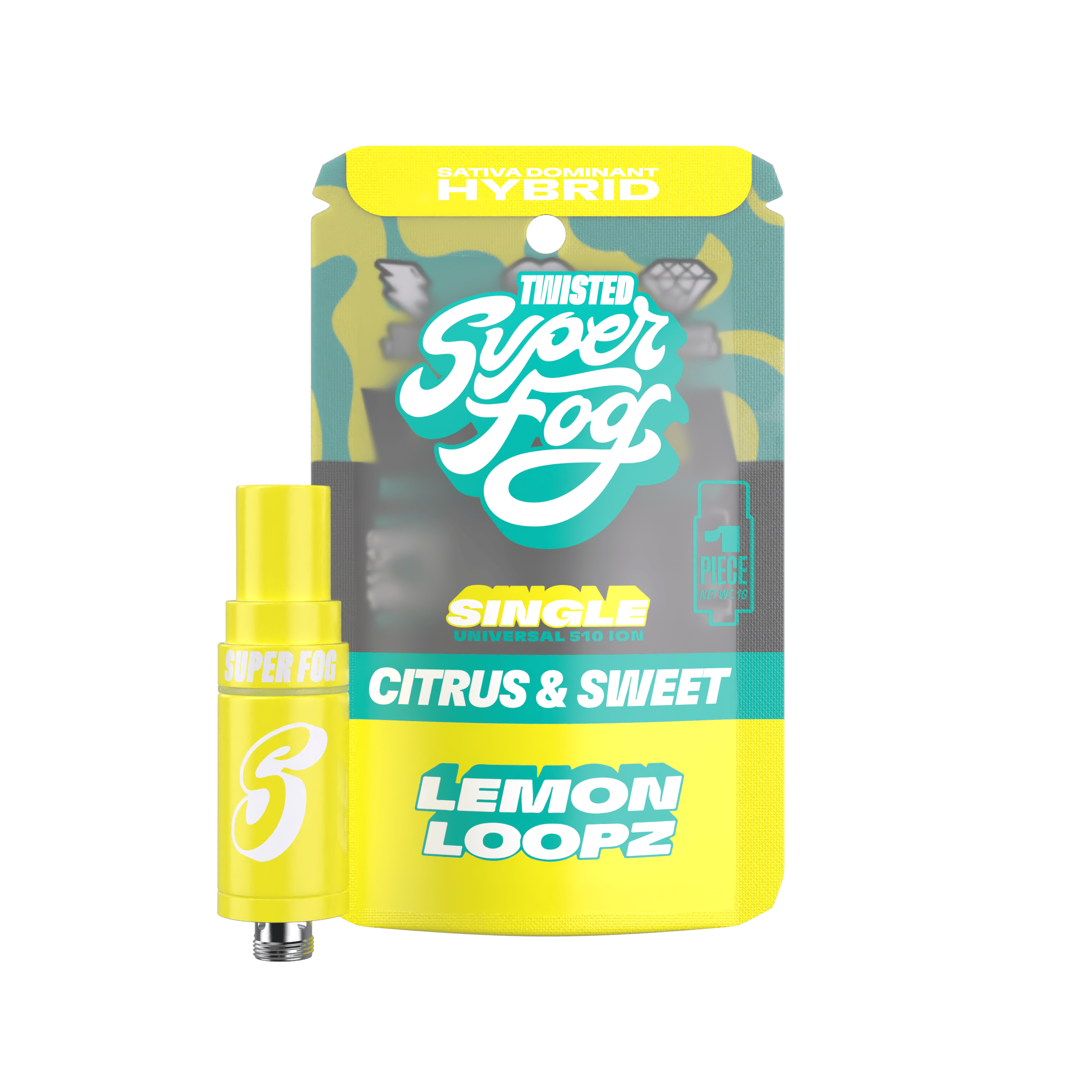 Mfused SuperFog Twisted 1g Cartridge - Lemon Loopz