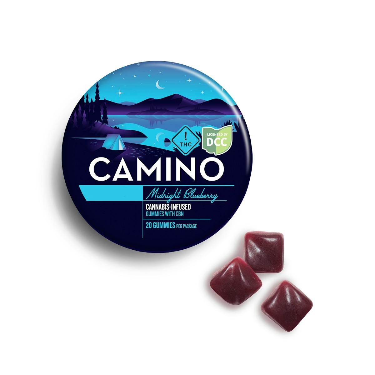 Photo of Camino Midnight Blueberry Gummies w/ CBN
