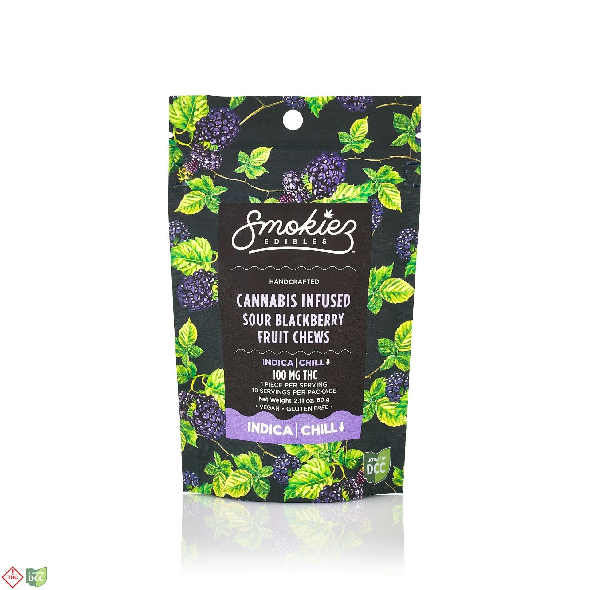Product Smokiez - Sour Blackberry - 10pk - 100mg