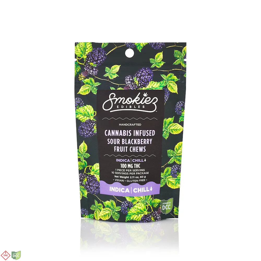 Product Smokiez - Sour Blackberry - 10pk - 100mg