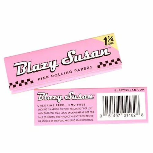 Blazy Susan 1 1/4′ Pink Rolling Papers-1