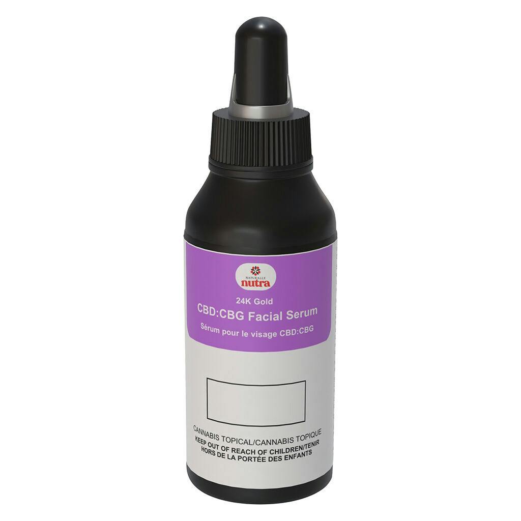 Naturally nutra - 24k gold cbd:cbg facial serum