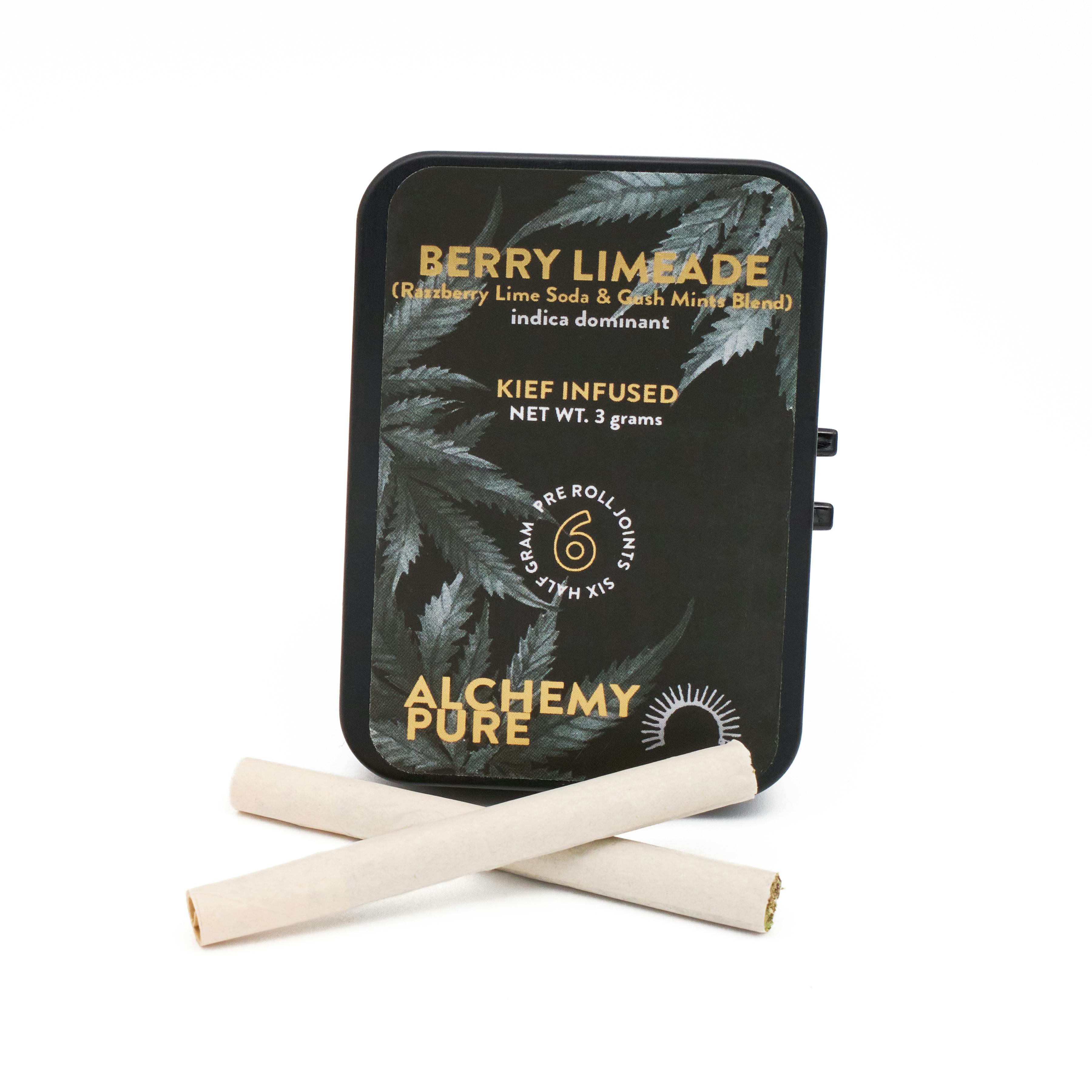 Alchemy Pure | Berry Limeade Infused | 6pk Infused Pre-Rolls
