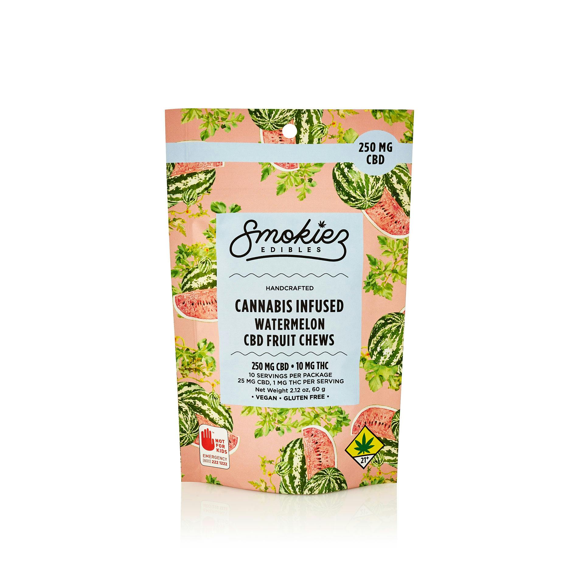 Watermelon  250mg CBD Fruit Chews