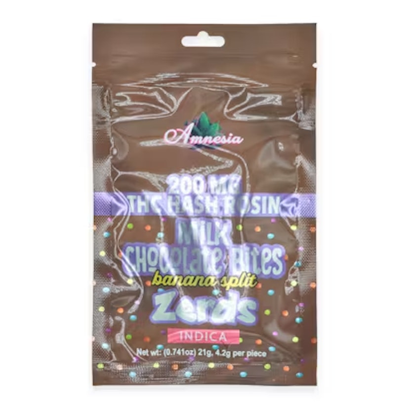 Amnesia - Banana Split Milk Chocolate Hash Rosin Zerds 200mg