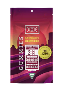 Dixie - 200mg THC: 100mg CBN: 100mg CBD Gummies - Cherry Chill (I)