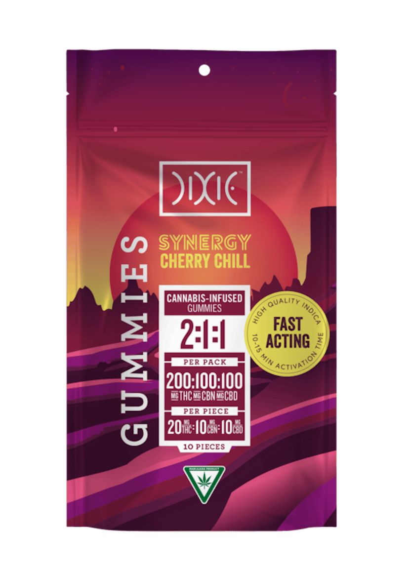 Dixie | 200mg Synergy Gummies | Cherry Chill