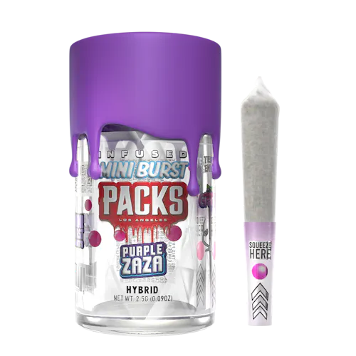 PURPLE ZAZA | Packs Mini Bursts – 5 Pack Infused Mini Joints | 2.5G-active