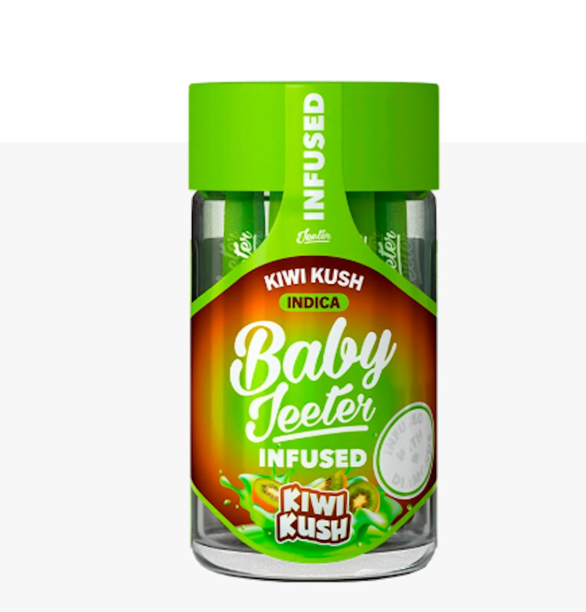 Image of Kiwi Kush | .5g 5pk Infused Baby Jeeter