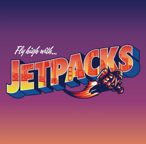 Jetpacks Powdered Donuts Birthday Cake Jar