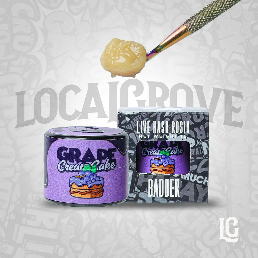 Local Grove | Live Rosin Badder - 1g - Grape Cream Cake
