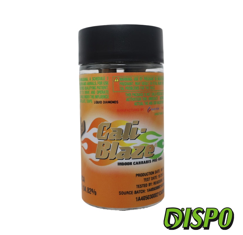 Cali Blaze - Mango 5pk Liquid Diamond Infused Pre-Rolls