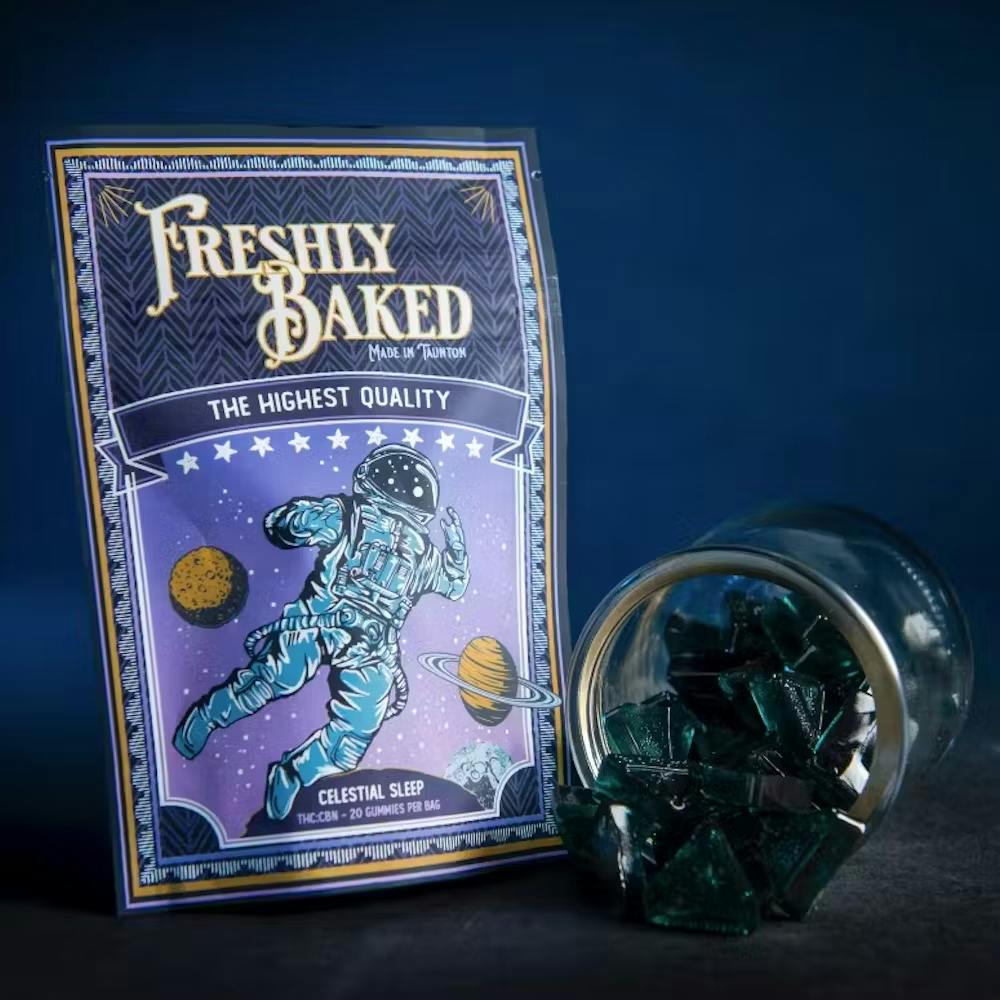 Product Celestial Sleep Blueberry Gummies 1:1 THC:CBN | Edibles | 200mg