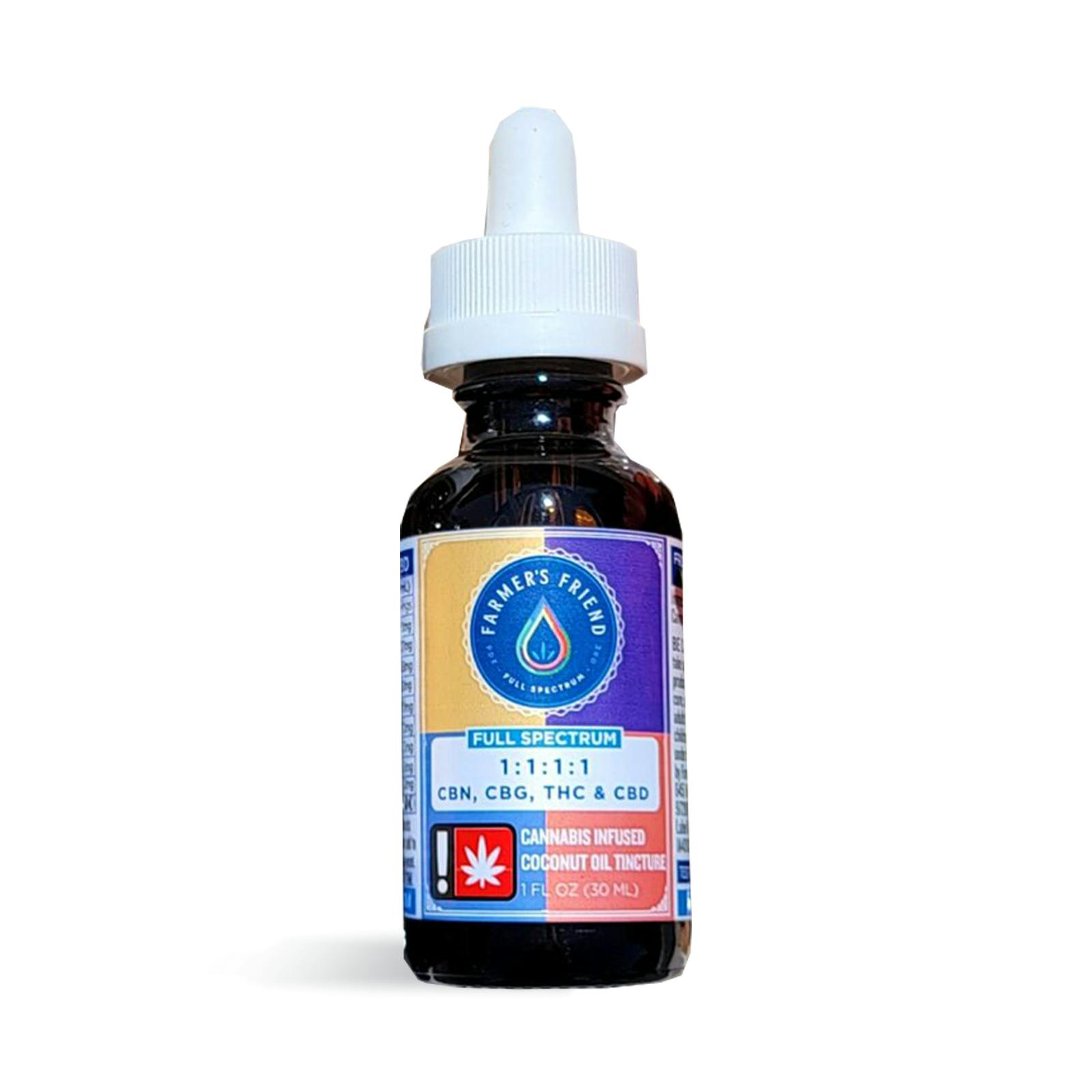 1:1:1:1 CBG/THC/CBN/CBD Tincture - 1oz | Bridge City Collective