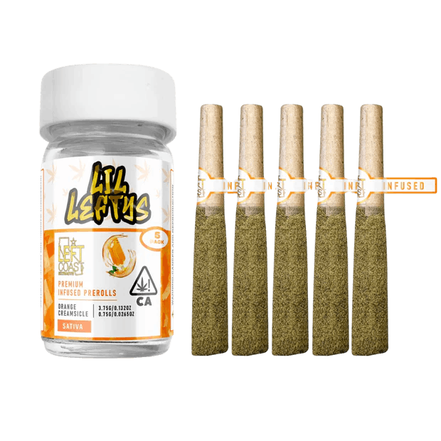 Lil Leftys | Orange Creamsicle | | Infused Pre-Roll 5 Pack | 3.75g