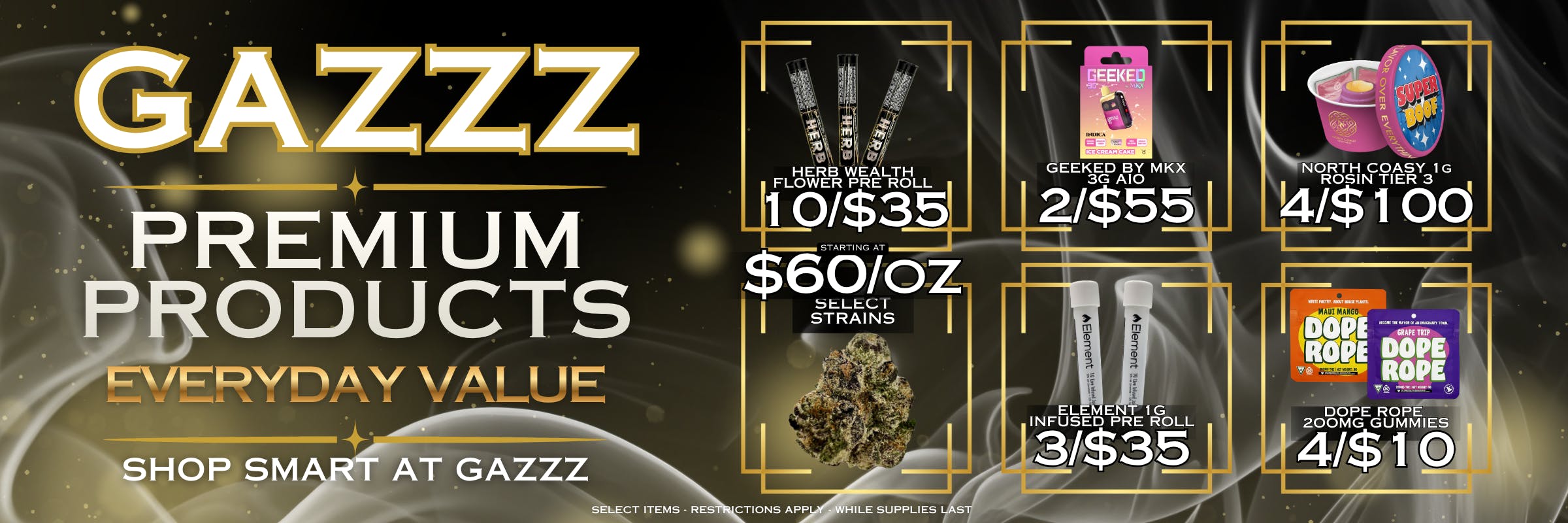 everyday value prices for premium products and top brands at Gazzz Roseville