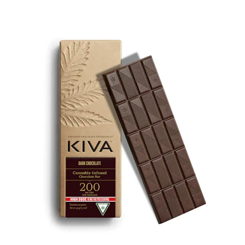 Kiva Dark Chocolate Bar [20pk] (200mg THC)-active