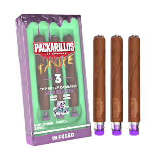 ICE CREAM | Packarillos - 3 Pack Infused Mini Blunts | 2.25g