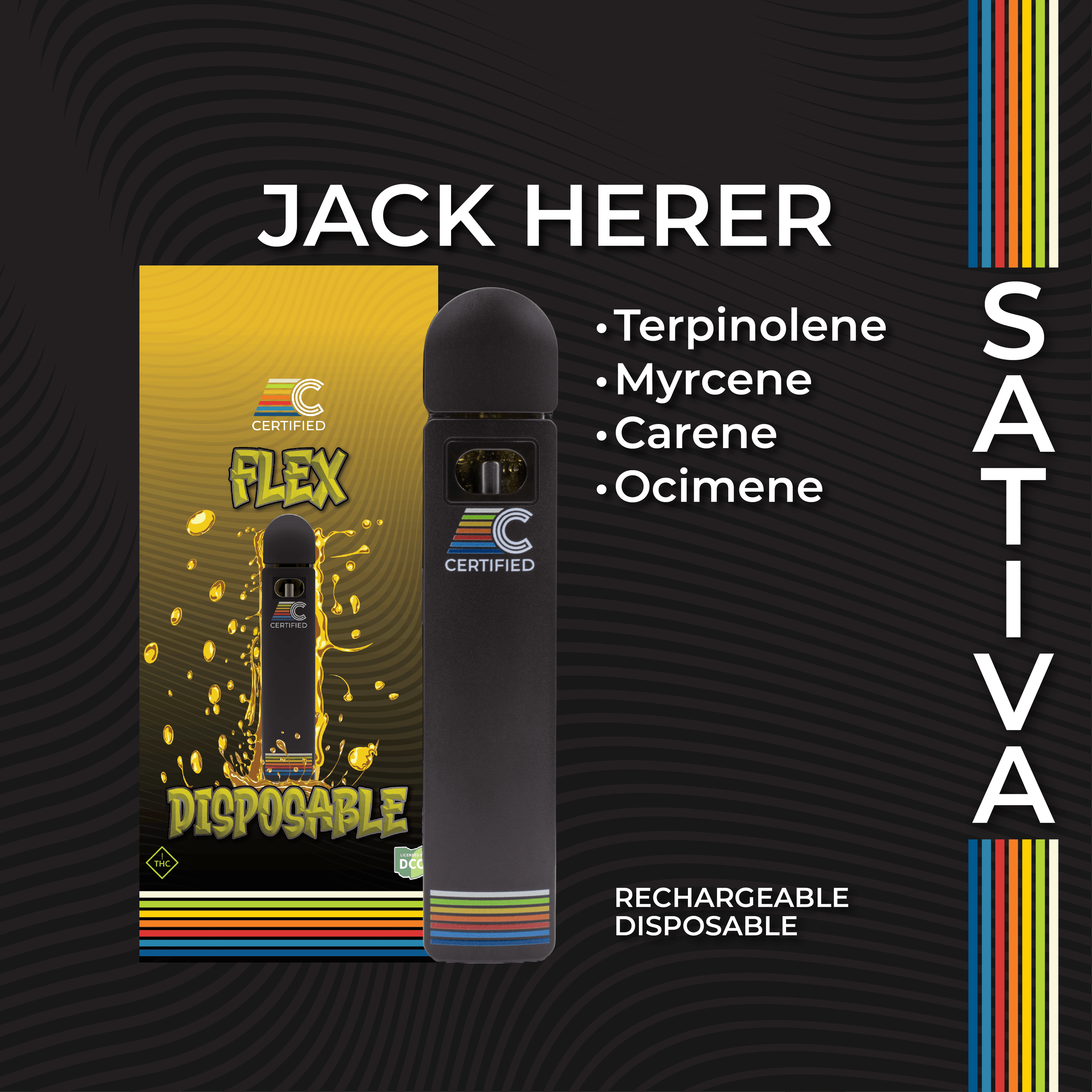 Jack Herer FLEX Disposable | 1g | Piqua - OCC