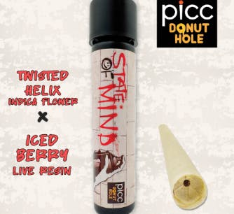 Product State of Mind Donut Hole | Twisted Helix x Iced Berry Live Resin (I) Picc