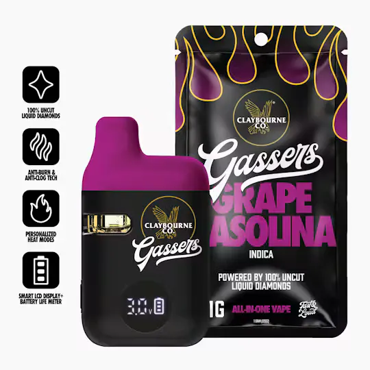 【人気No.1】霞の境GrapeGod H4CBH 1.0mlグレープゴッド93 Claybourne Co | Grape Gasolina | Vape AIO at Green Flower Wellness