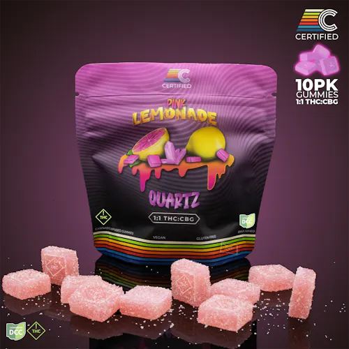 Certified Cultivators | Pink Lemonade Quartz 1:1 THC:CBG 10pk 100mg-active