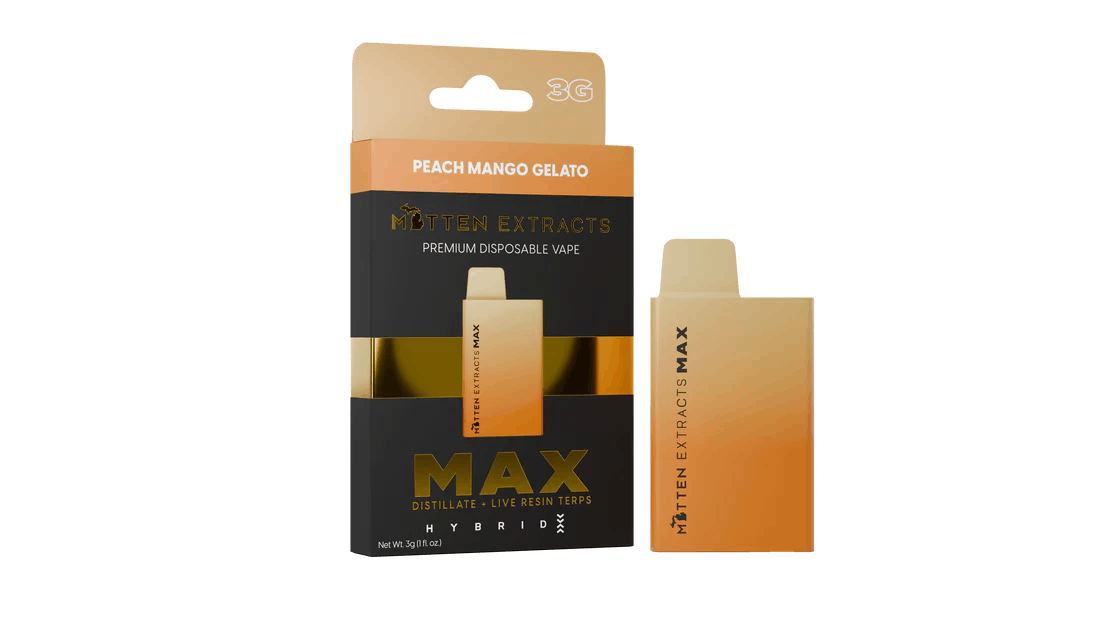 MITTEN EXTRACTS | PEACH MANGO GELATO | PLUS DISPOSABLE MAX HYBRID