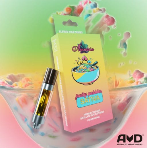 Product: AMNESIA | FRUITY PEBBLES | CART SATIVA