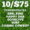 10/$75 | Concentrates 