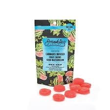 SOUR WATERMELON FRUIT CHEWS (1:1 THC:CBD)