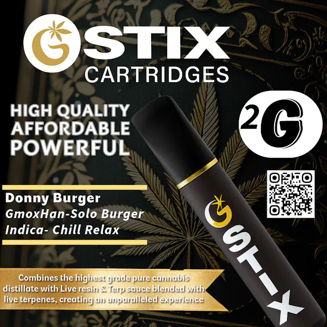 G STIX Disposable Donny Burger 2g (indica, disposables)