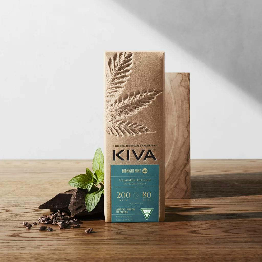 Product: Kiva | Chocloate Bar - 200mg - Midnight Mint