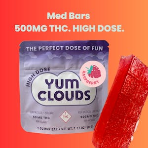 Yum Clouds Raspberry | 10ct High Dose Gummies