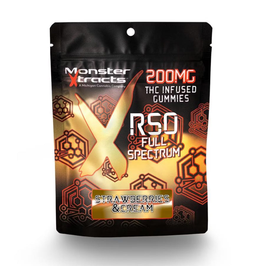 Product: MONSTER XTRACTS | STRAWBERRIES & CREAM | RSO | 200MG