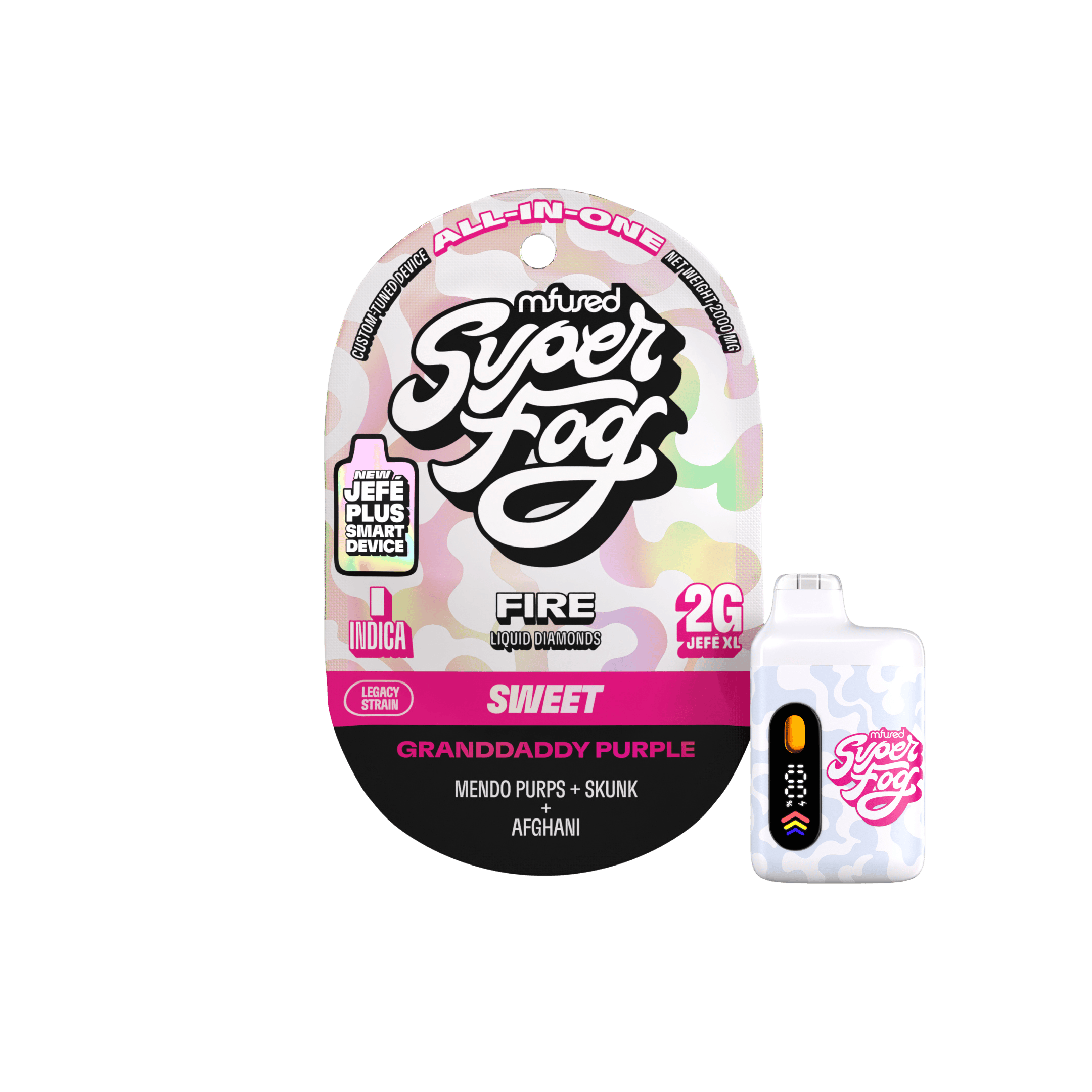 Super Fog FIRE Liquid Diamonds 2g Jefé Plus - Granddaddy Purple