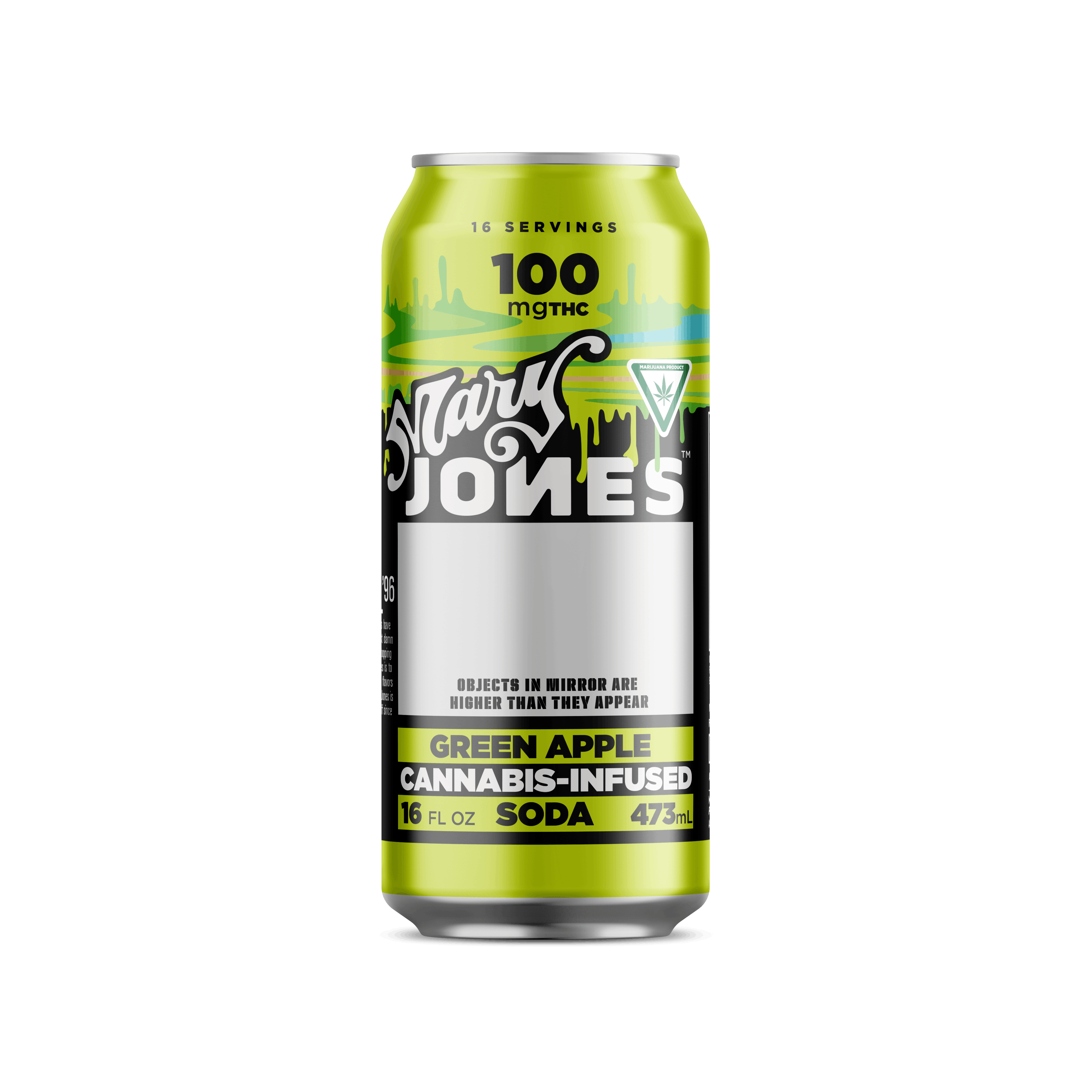 Mary Jones - 100mg Infused Soda - Green Apple