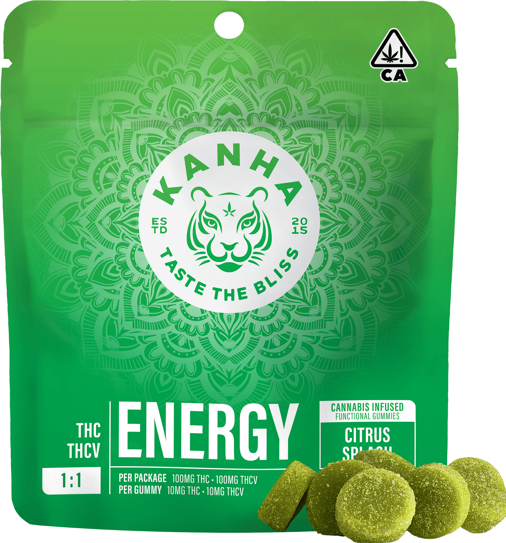 Product 10mg Nano Energy Citrus Splash Sativa Gummies 10pk /20 servings