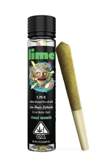 MAUI WOWIE LIVE RESIN & ICE WATER HASH INFUSED PREROLL
