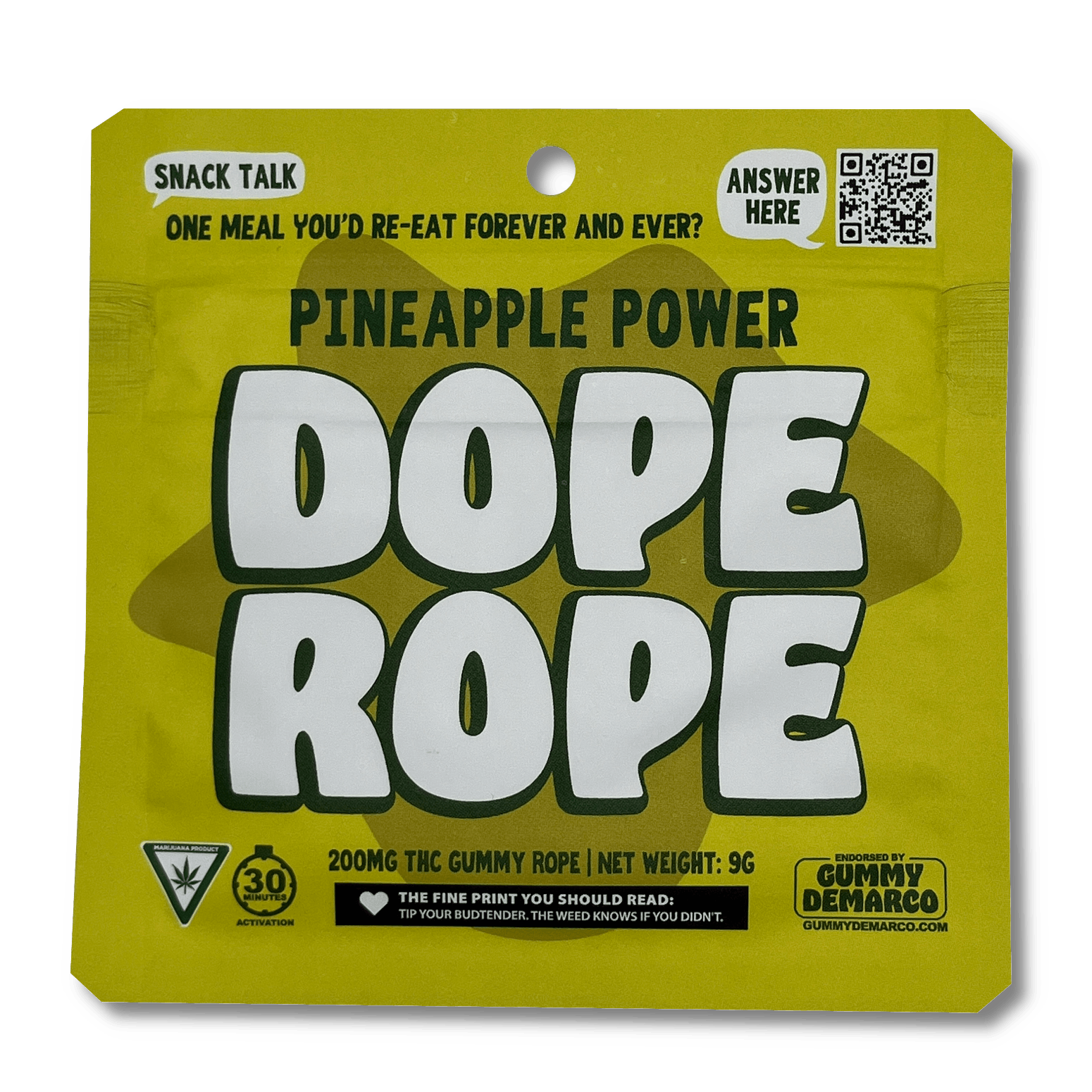 Product: Dope Rope | Gummy Rope - 200mg - Pineapple Power