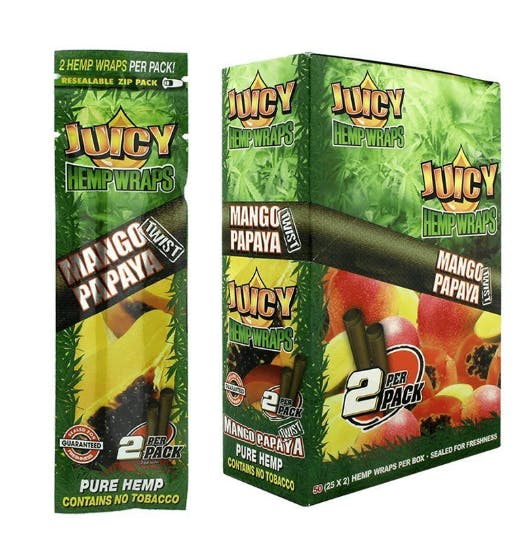 Product Juicy Jay's - Hemp Wraps - Mango Papaya Twist - 2pk
