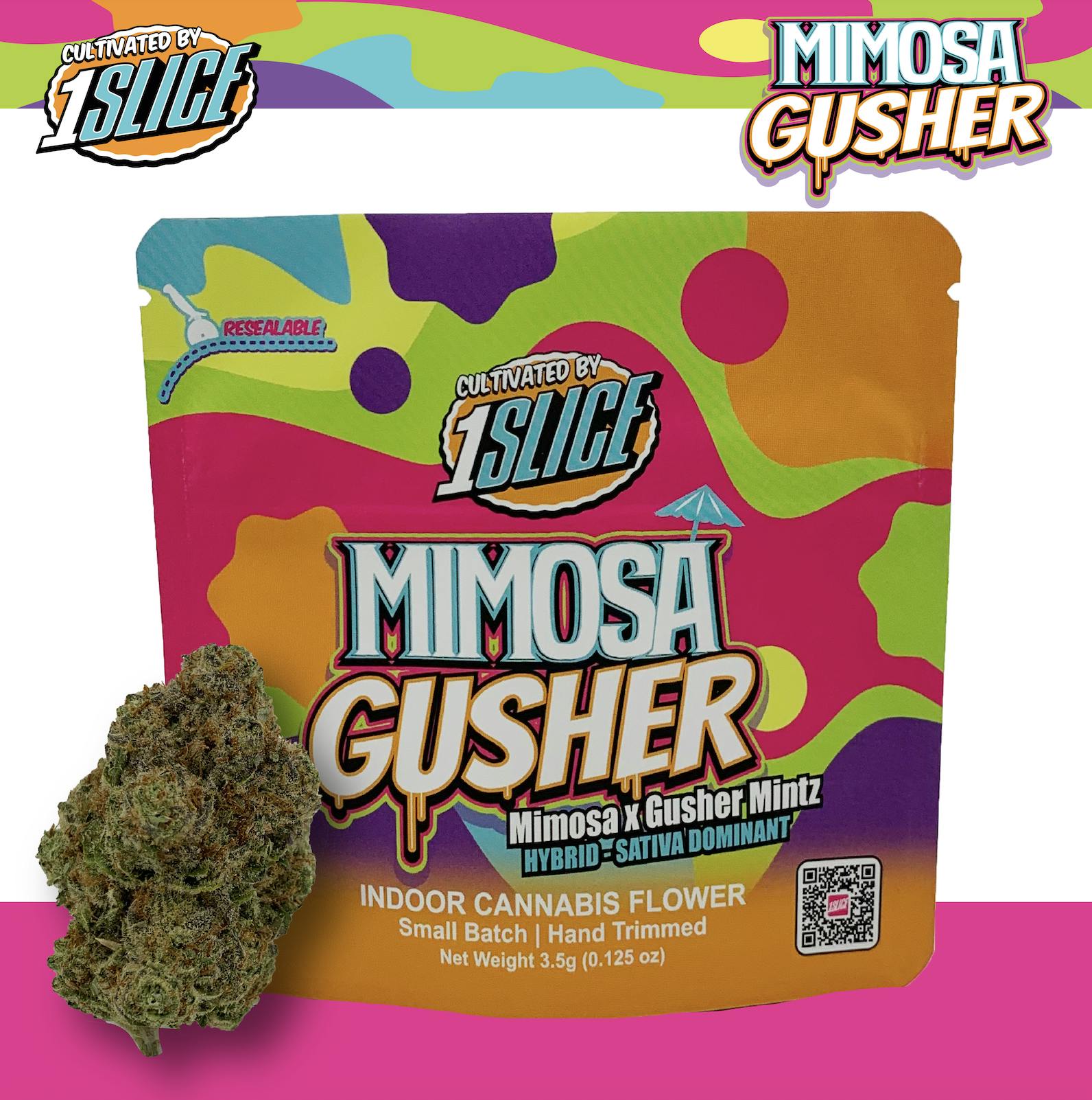 1Slice | 3.5g Flower | Mimosa Gusher