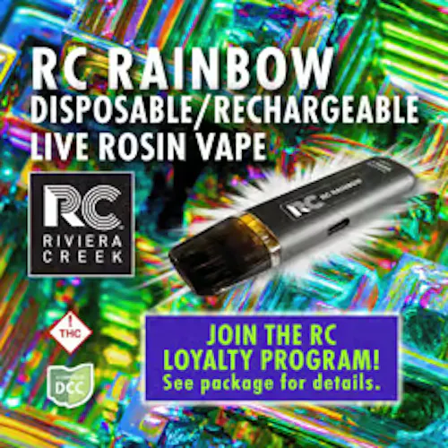 Riviera Creek | RC Rainbow (Live Rosin) Disposable .5g-1