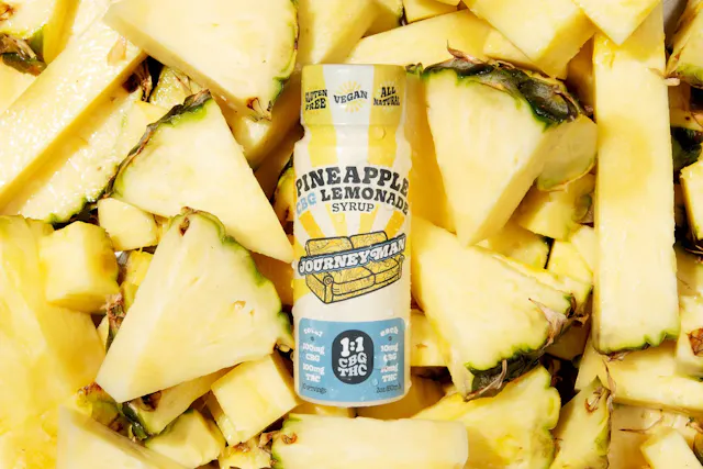 Journeyman Drink Syrup Pineapple Lemonade 1 THC : 1 CBG 2oz/100mg (hybrid, drinks, 1g)
